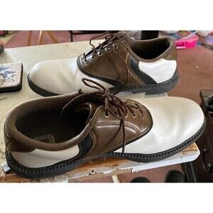 FootJoy Originals Mens‎ Saddle Golf Shoes Waterproof ) size 8